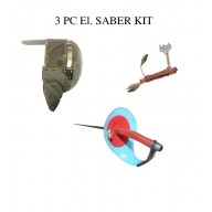 3 PC Saber Set- El. Saber Mask, El. Saber And Bodycord